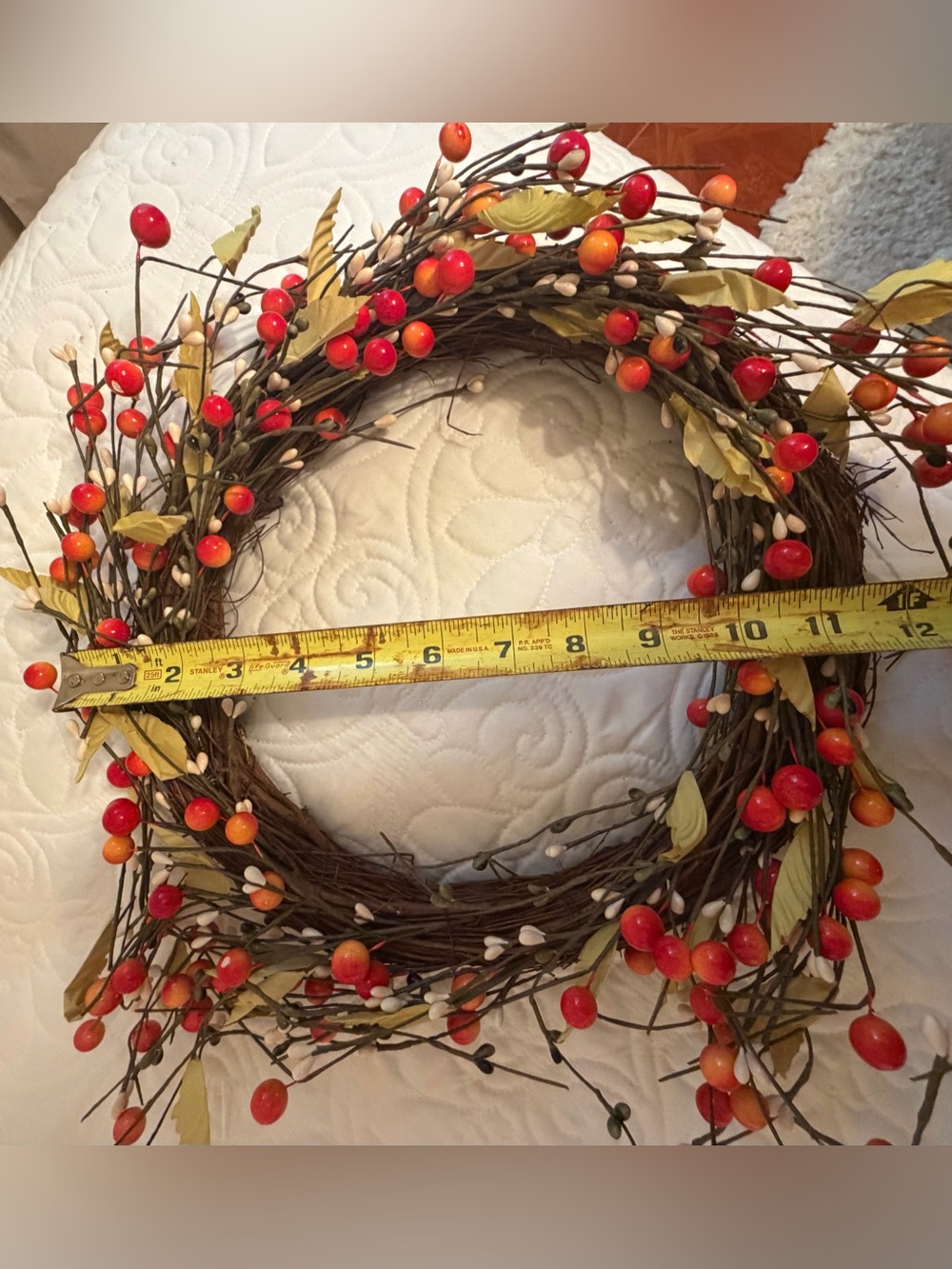 Fall Berry Grapevine Wreath - Picture 5 of 6